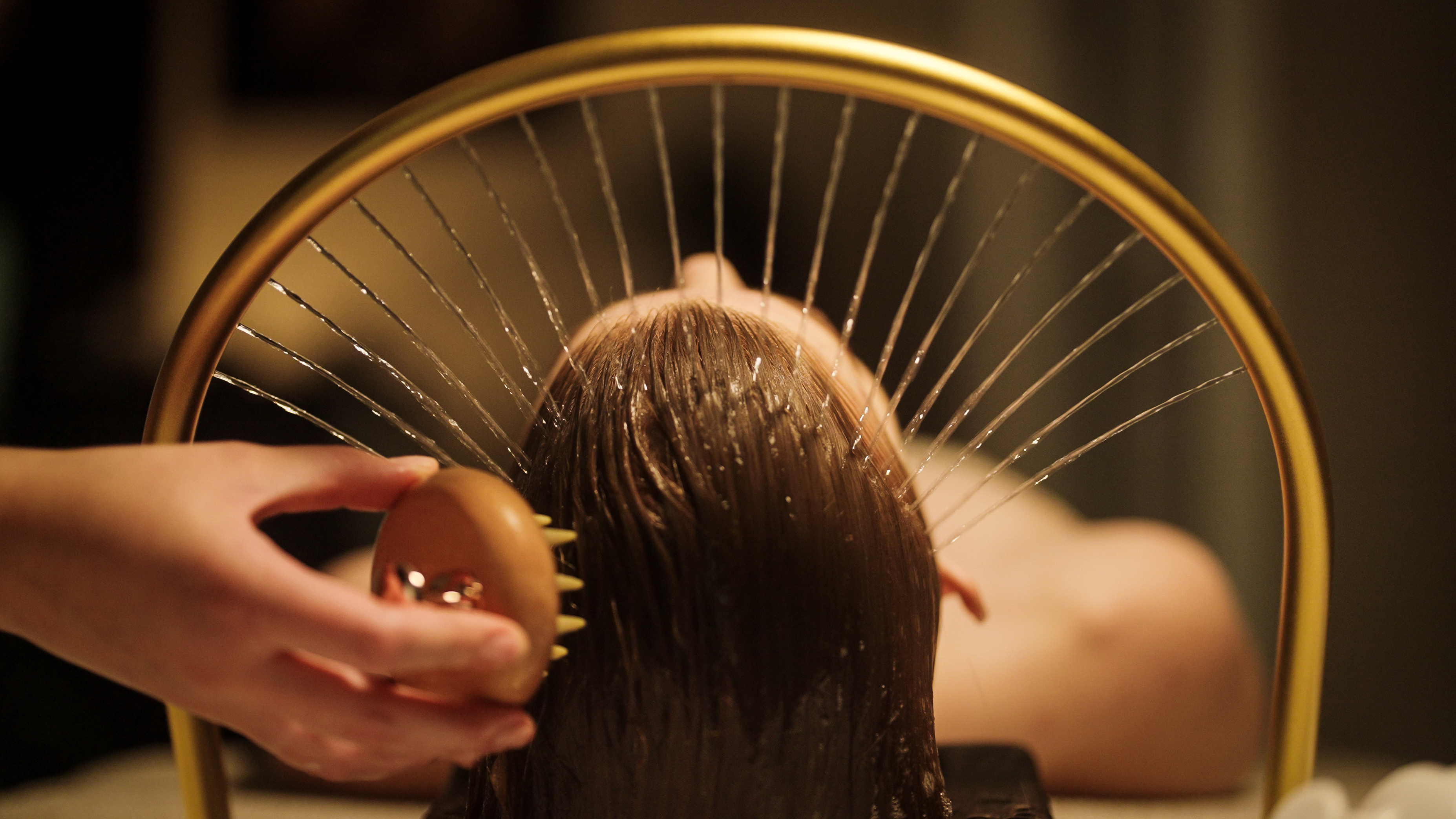 Relaxing head spa scalp massage treatment at MaryLuz Hair Salon